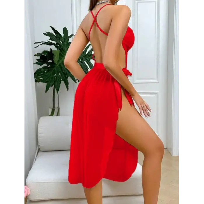 TRANSPARAN DANTELLİ GECELİK