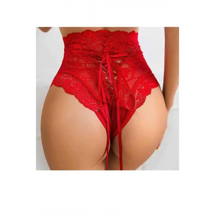 Yüksek Bel Dantel Külot