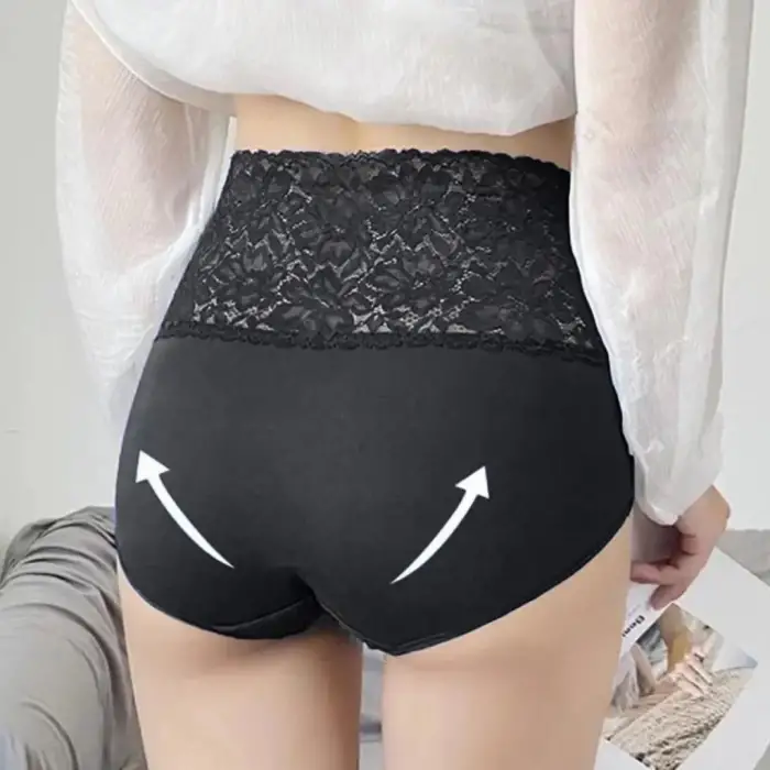 Yüksek Bel Dantelli Külot