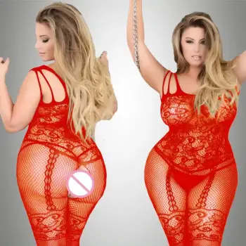 Büyük Beden Fantazi Vücut Çorabı XL_2XL