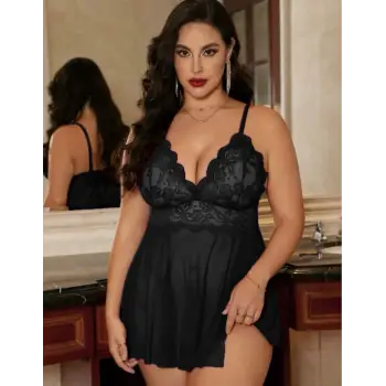 BÜYÜK BEDEN TRANSPARAN GECELİK