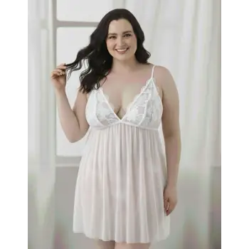 BÜYÜK BEDEN TÜL TRANSPARAN GECELİK