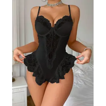 Dantelli Transparan Bodysuit