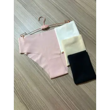 Lazer Kesim Yüksek Bel Külot (4 ADET)