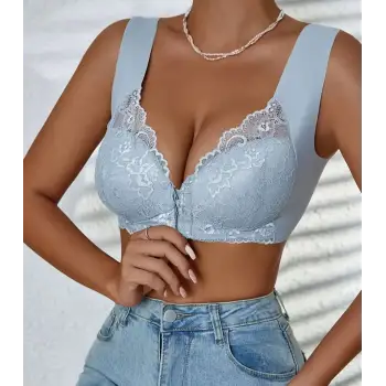 Önden Kopcalı Lazer Kesim Sütyen