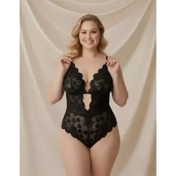 ÖZEL BÖLGESİ AÇIK FANTEZİ DANTEL BODY