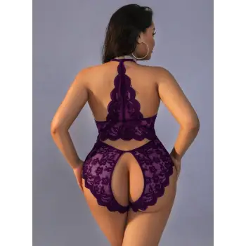 ÖZEL BÖLGESİ AÇIK FANTEZİ DANTEL BODY