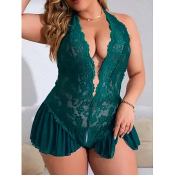 Özel Bölgesi Açık Fantezi Dantel Gecelik