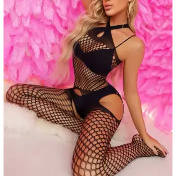 ÖZEL BÖLGESİ AÇIK VÜCUT FİLE VÜCUT ÇORABI