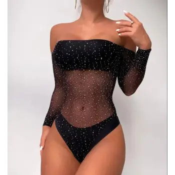 Taşlı Fantazi Bodysuit