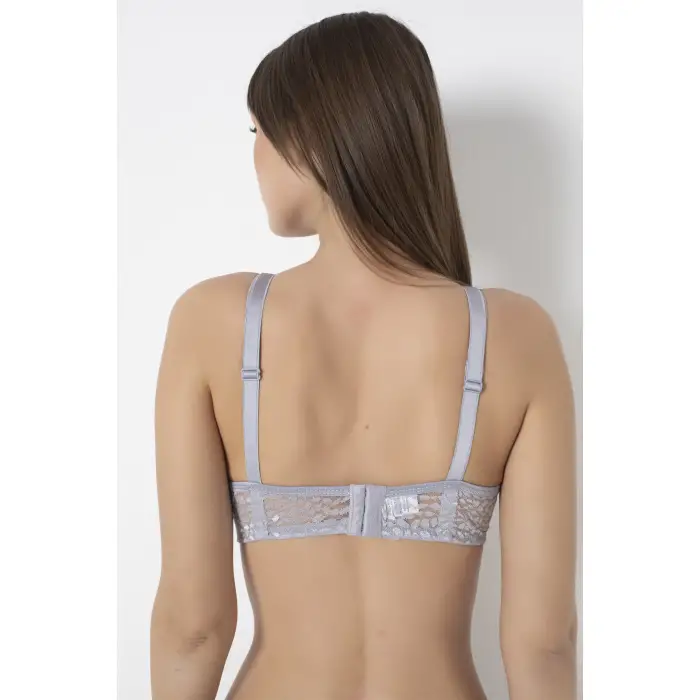 Mozaik Desen Tüllü Toparlayıcı Sütyen