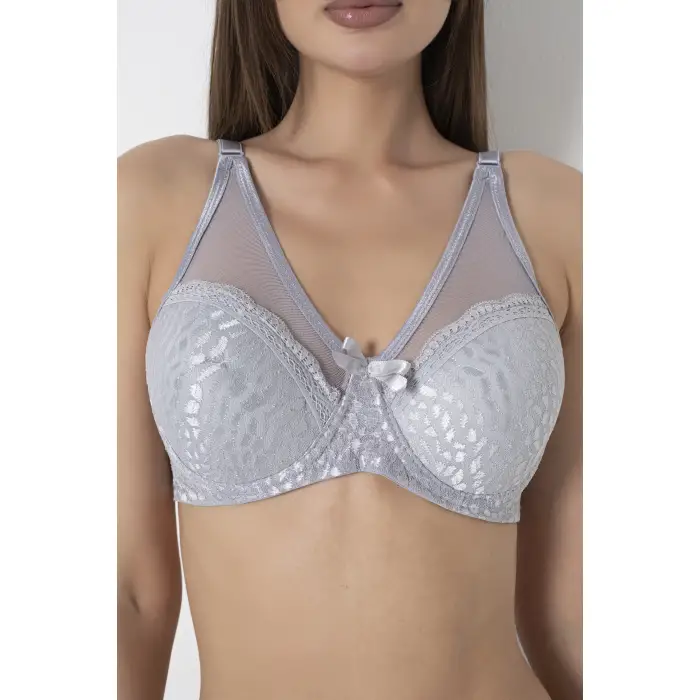 Mozaik Desen Tüllü Toparlayıcı Sütyen