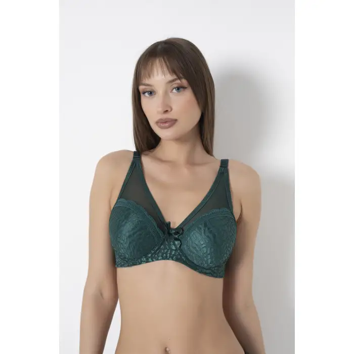 Mozaik Desen Tüllü Toparlayıcı Sütyen