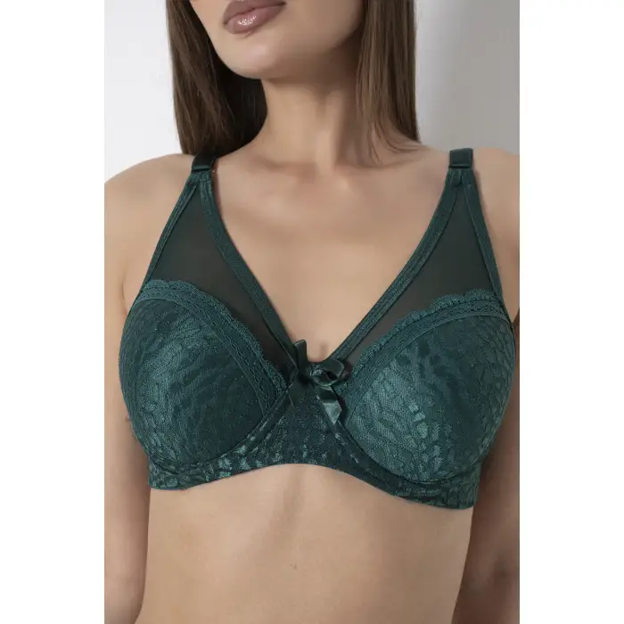 Mozaik Desen Tüllü Toparlayıcı Sütyen