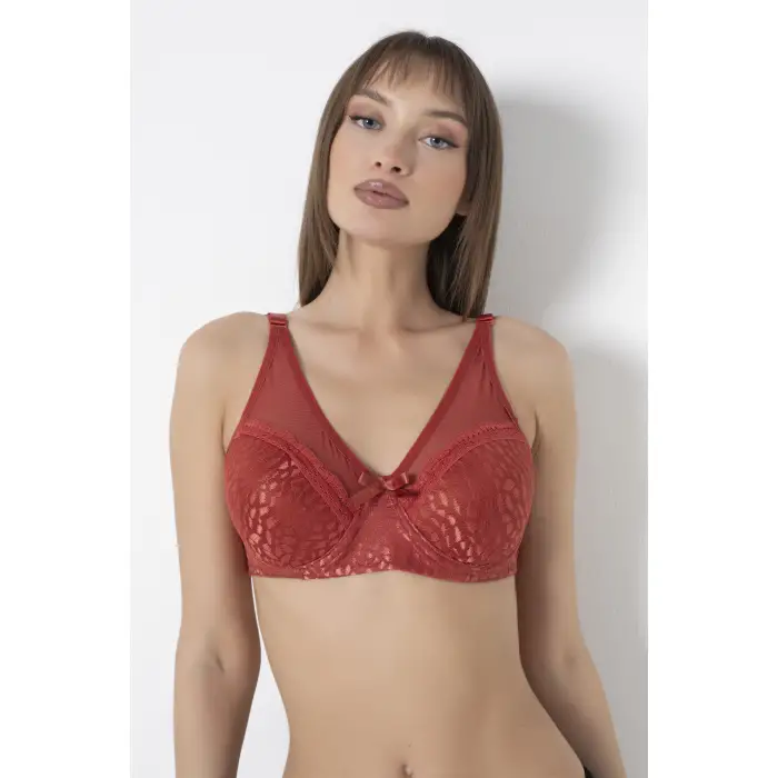 Mozaik Desen Tüllü Toparlayıcı Sütyen