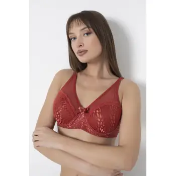 Mozaik Desen Tüllü Toparlayıcı Sütyen