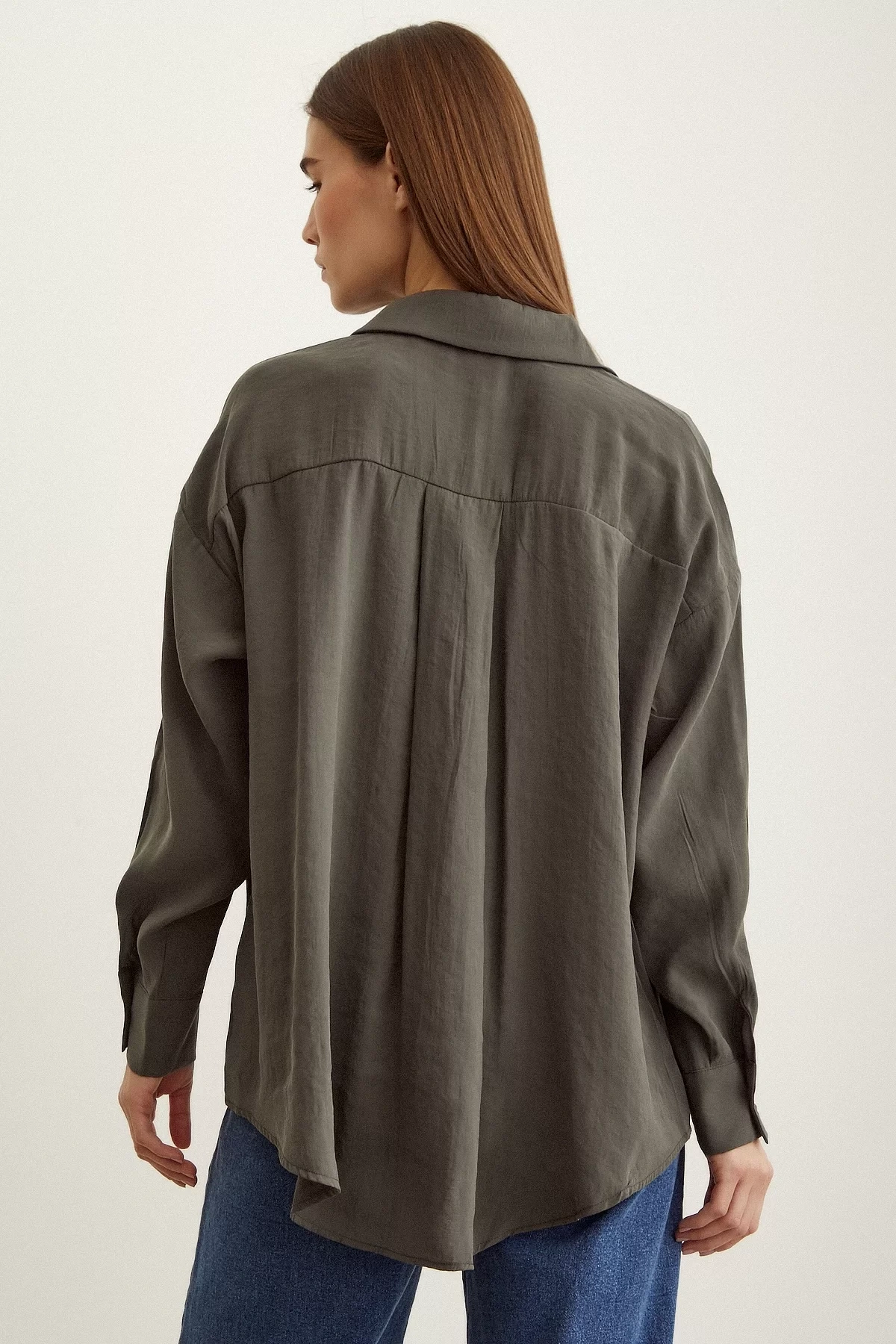 Basic Modal Gömlek Haki