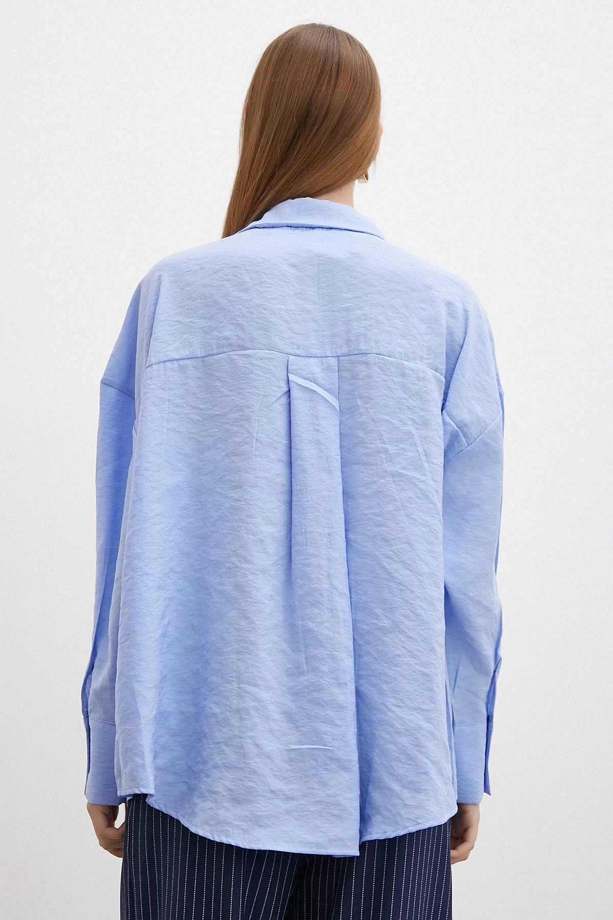 Basic Modal Gömlek Mavi