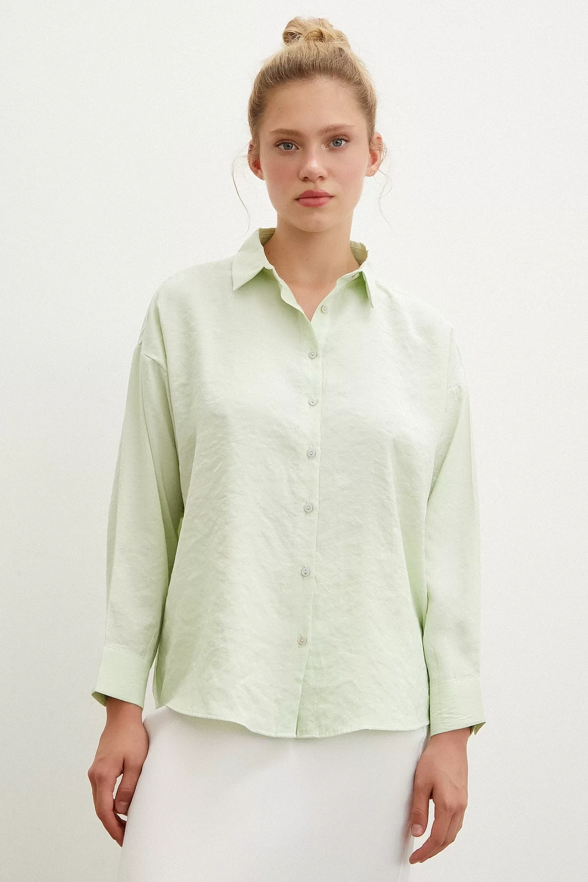 Basic Modal Gömlek mint