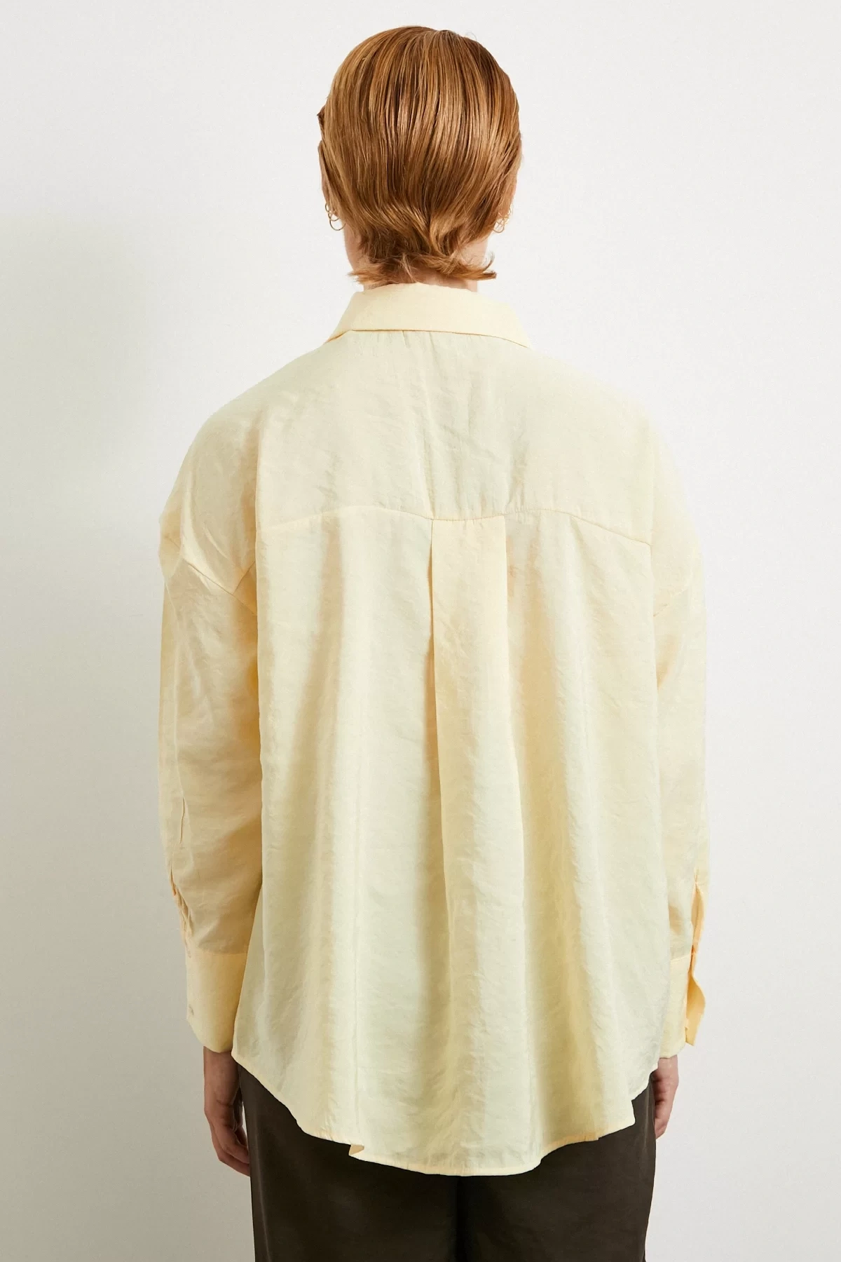 Basic Modal Gömlek Sarı