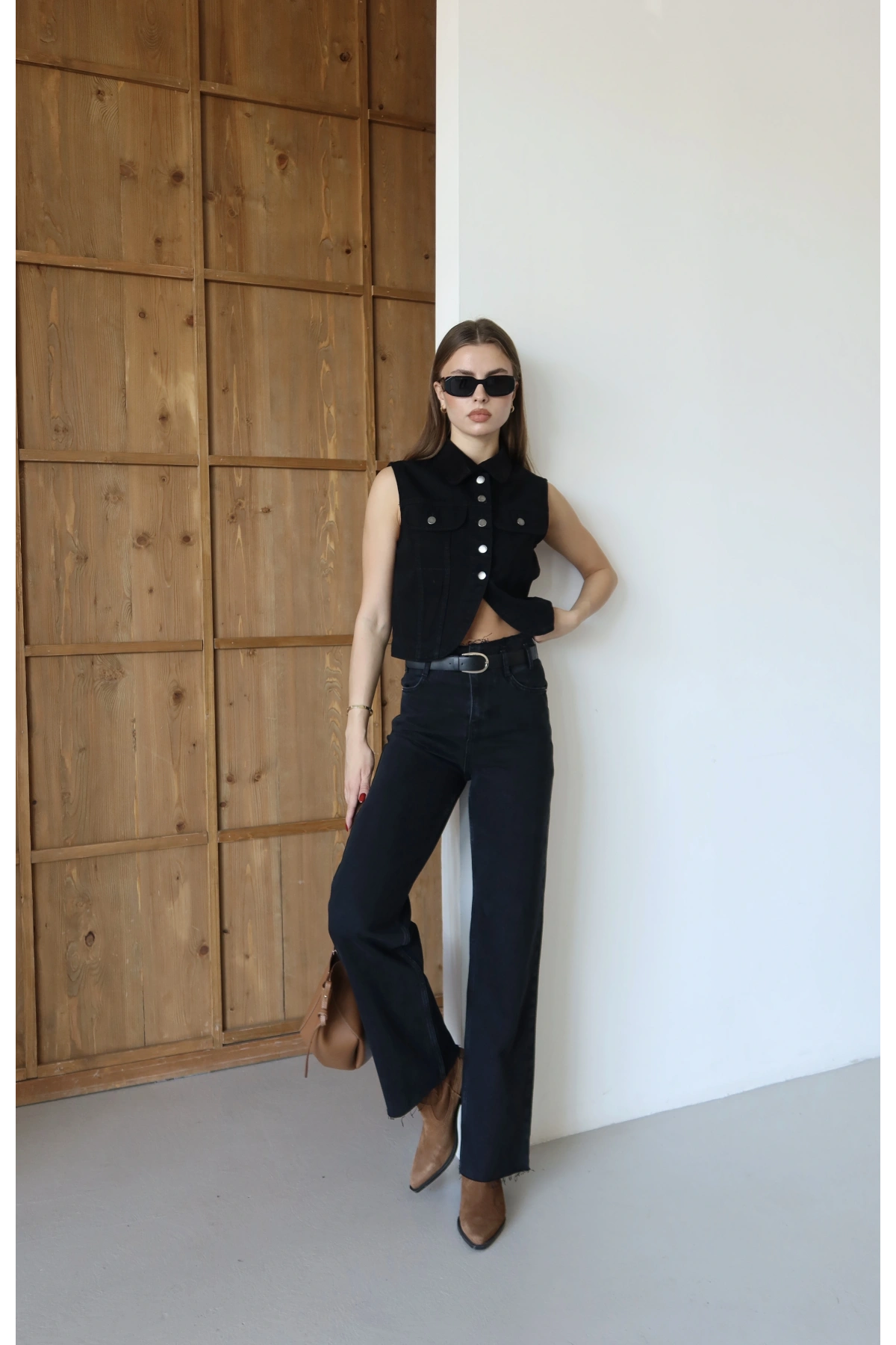 Beli Dikişsiz Pantolon Siyah