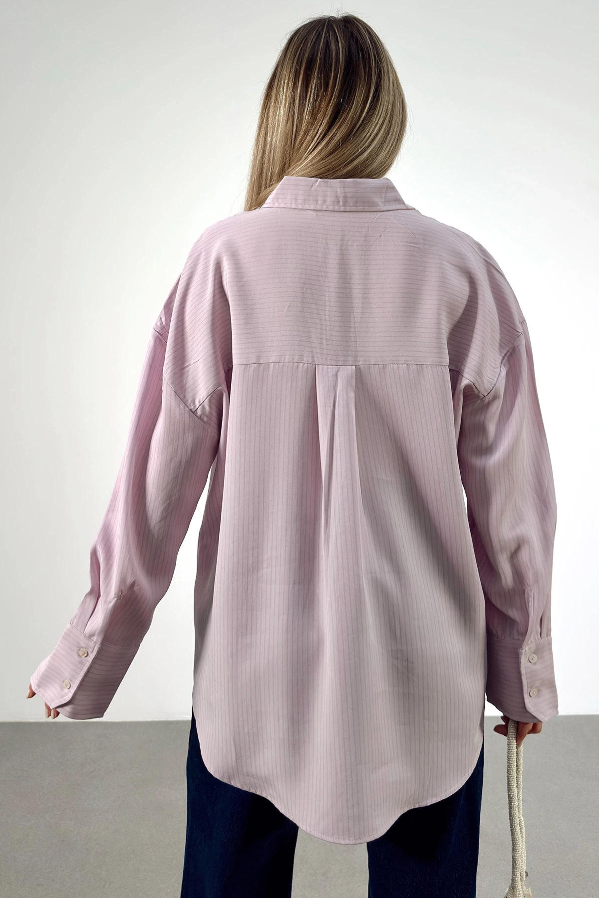 Cepli Çizgili Gömlek