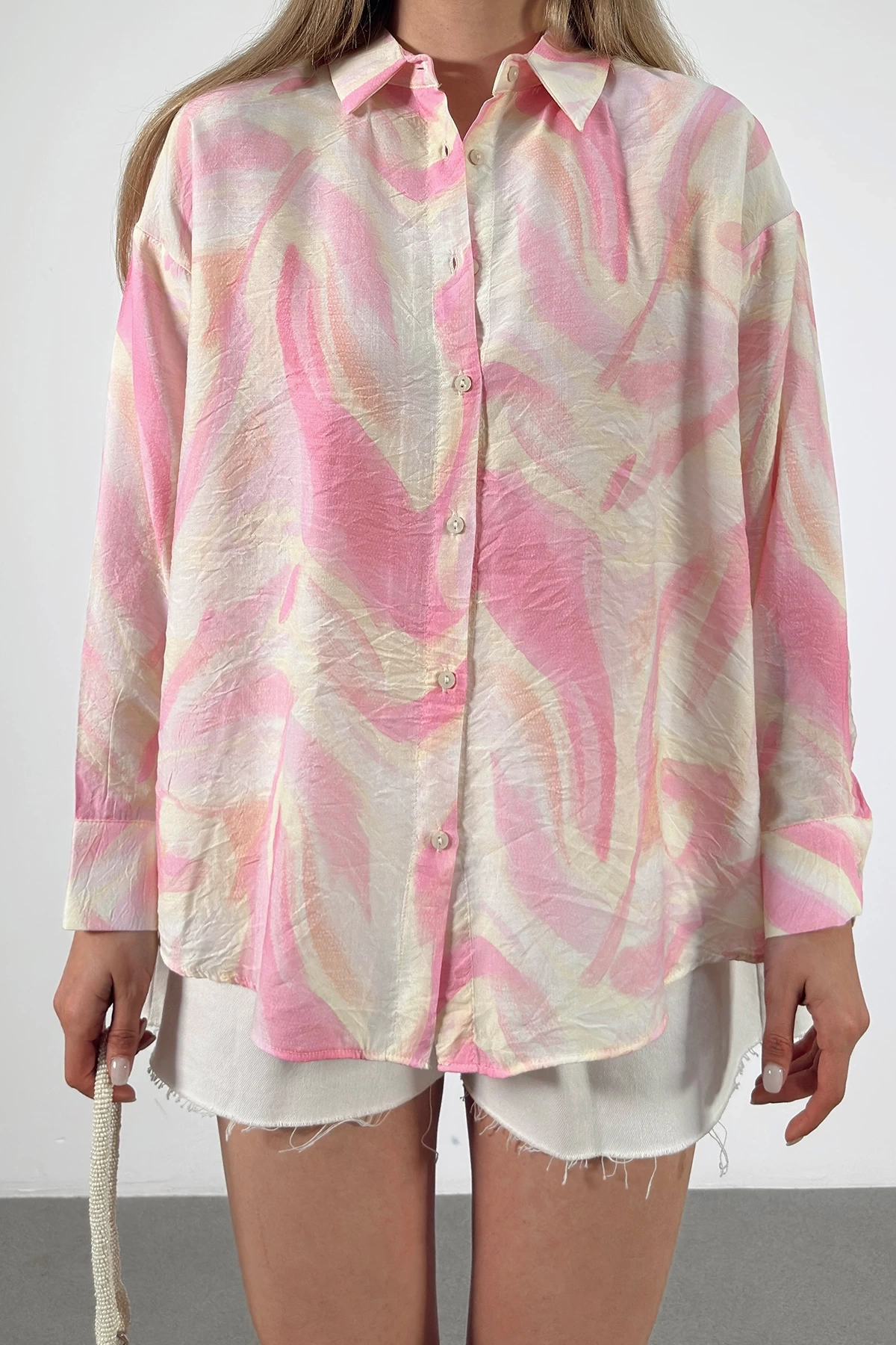 Deniz Esintisi Gömlek Pembe