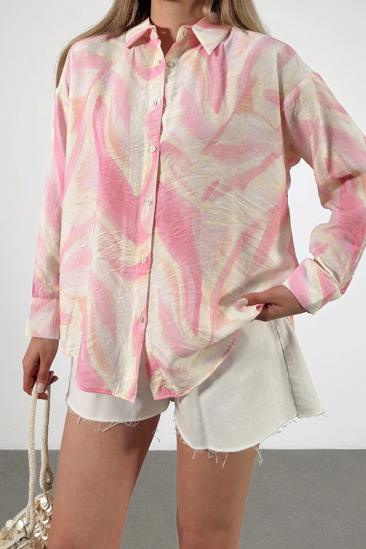 Deniz Esintisi Gömlek Pembe