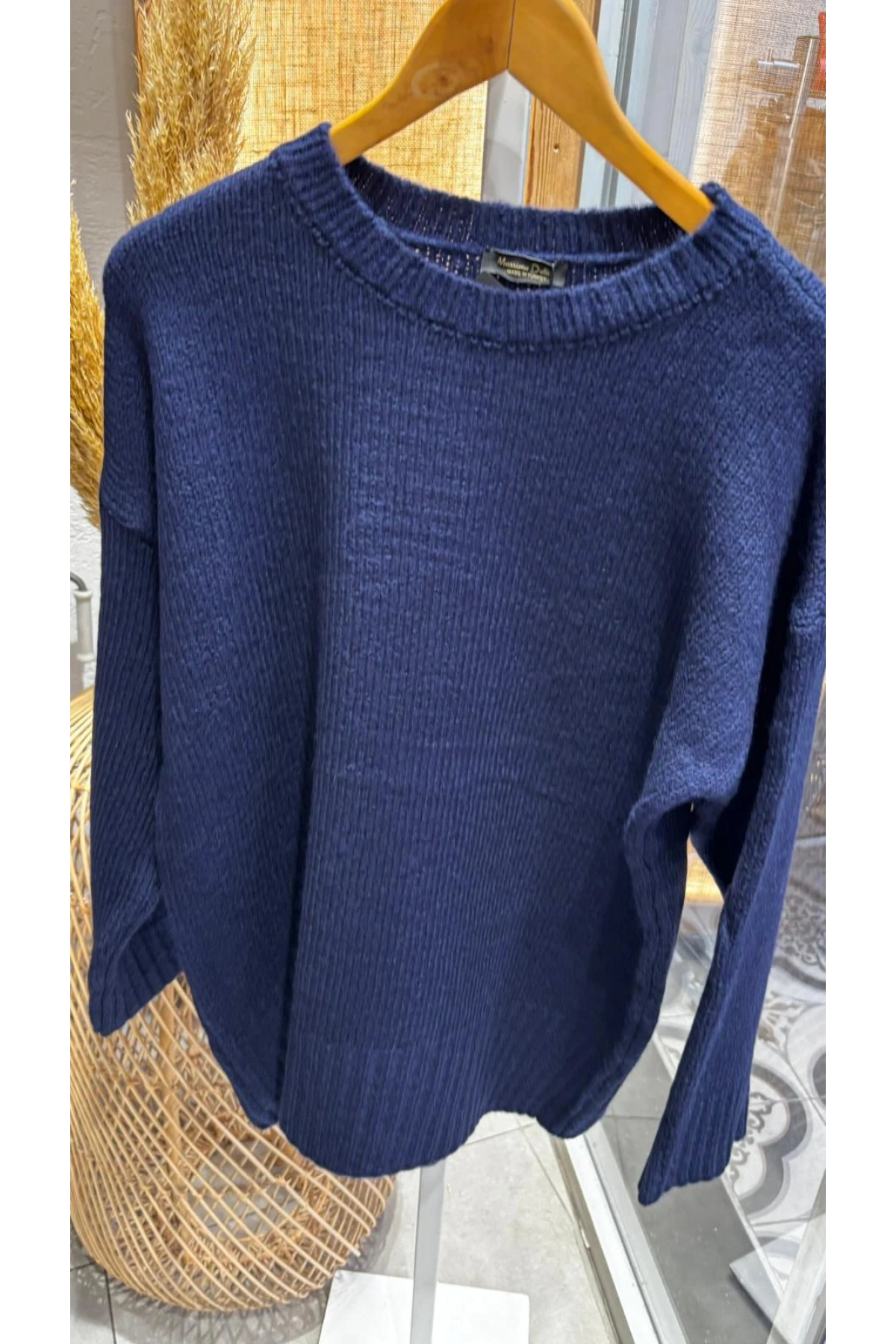 Düz Ms Kazak Lacivert