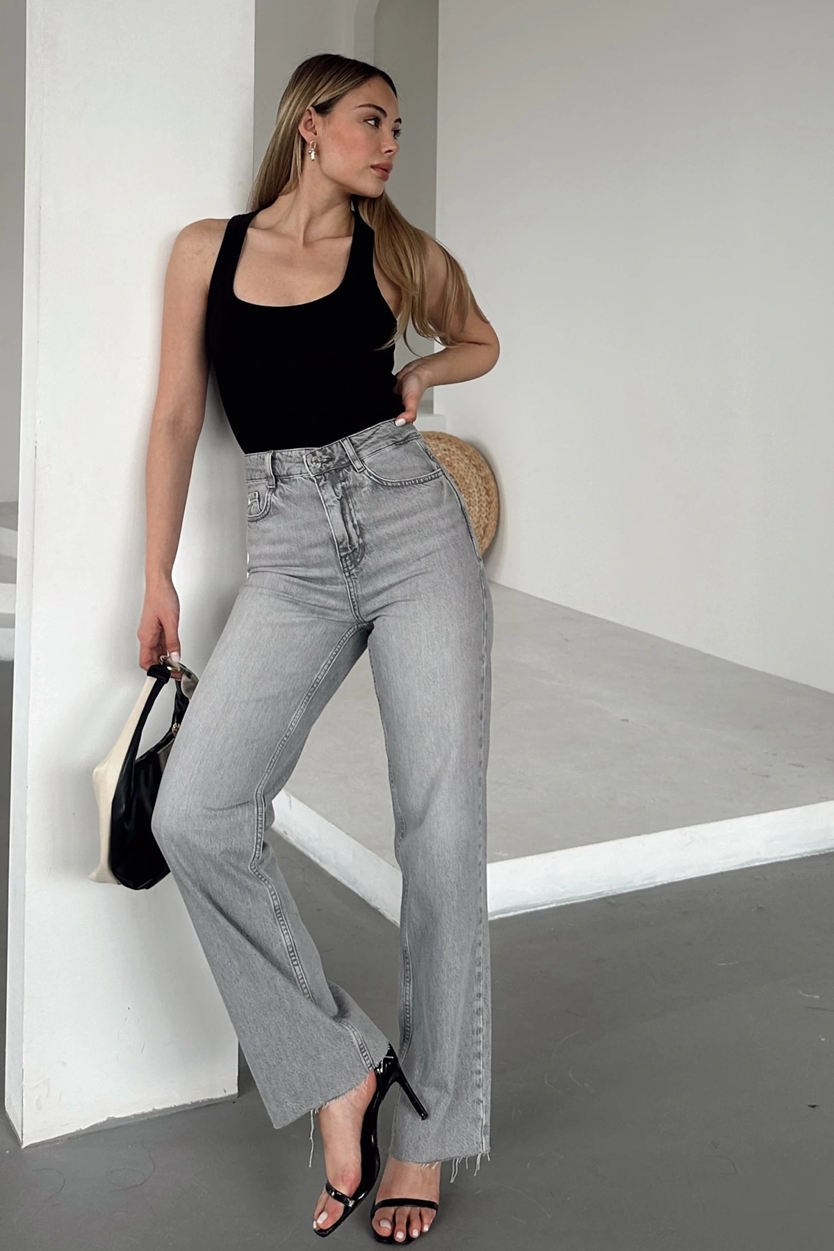 Önü Biyeli Atlet Siyah