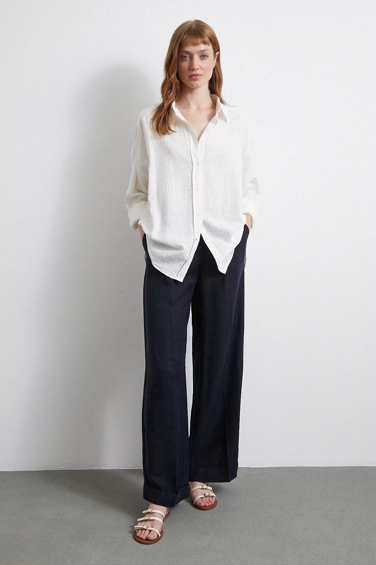 Oversize Pamuk Gömlek