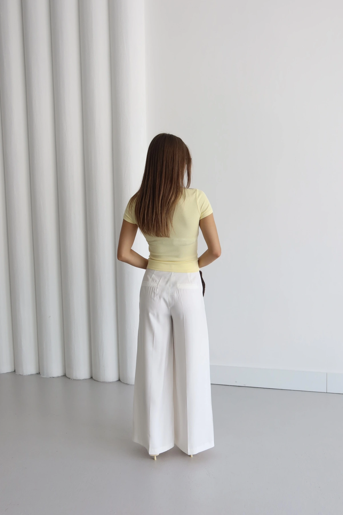 Palazzo Pantolon Beyaz