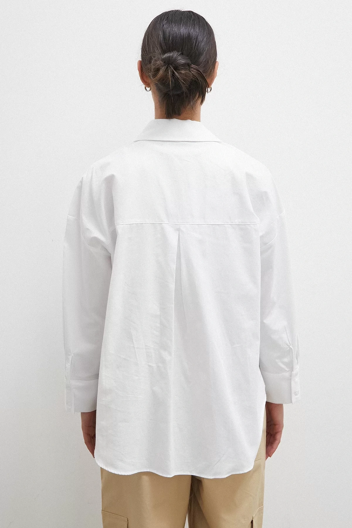 Regular Fit Poplin Gömlek Beyaz