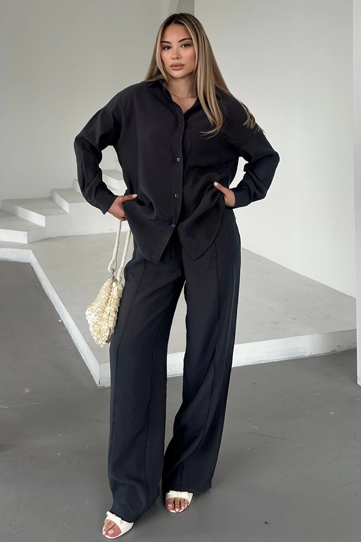 Rahat Kesim Pantolon Siyah