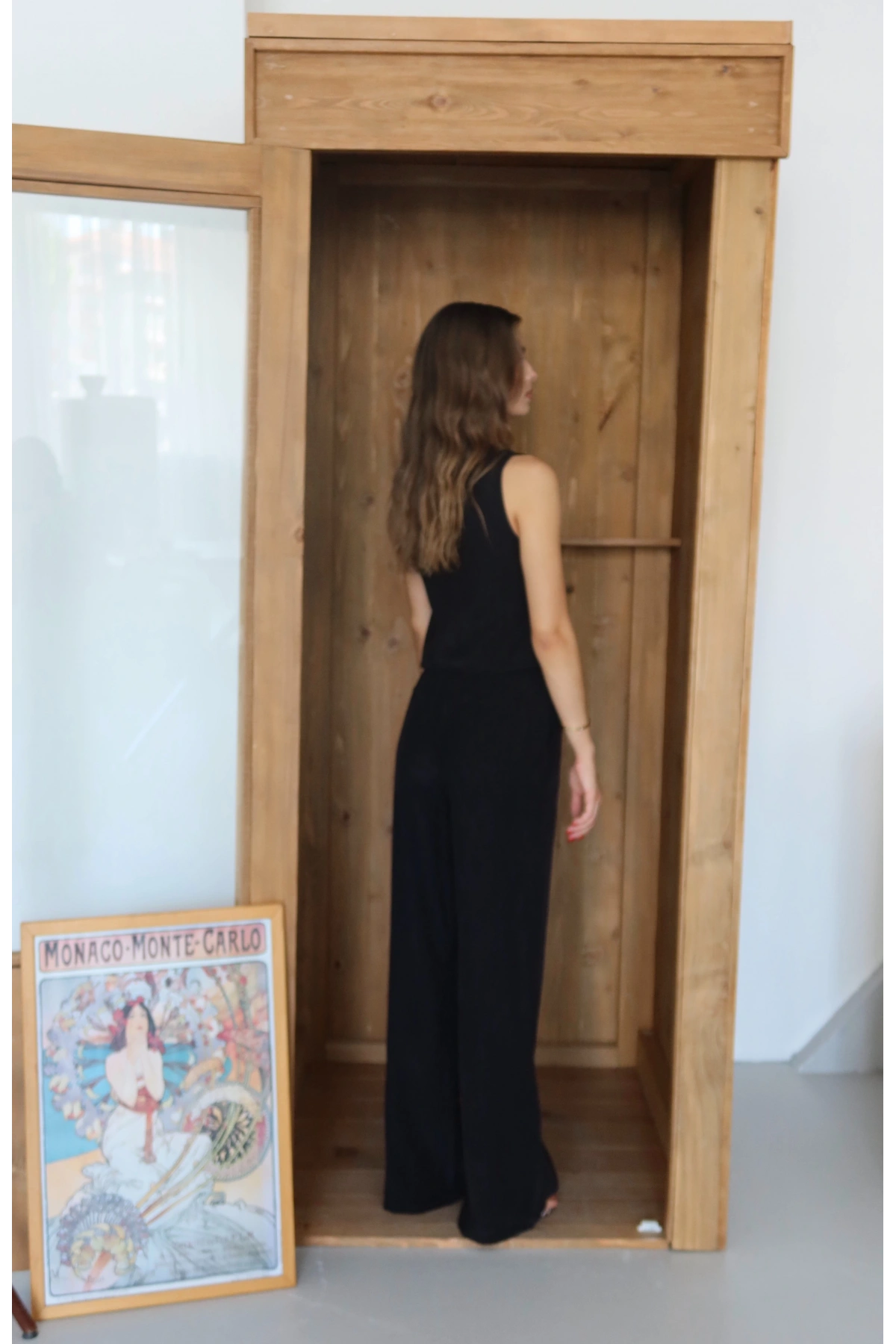 Yelekli Rahat Kesim Takım Siyah