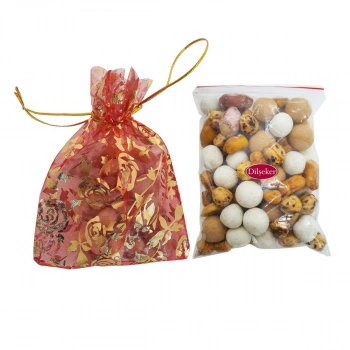 Dilşeker Ekonomik Hazır Keseli Paketlenmiş Düğün, Nişan ve Kına Kuruyemiş Çerezi 50 Adet 50 Gram