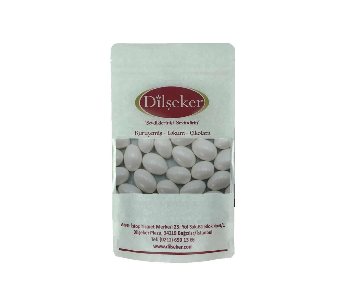 Dilşeker Beyaz Badem Draje Çikolata 250 Gram