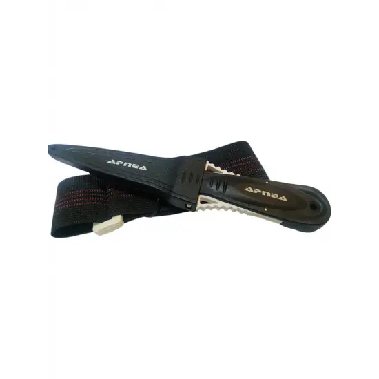 Apnea Attack 9cm Dalış Bıçağı Kol Bantlı Kakıçlı