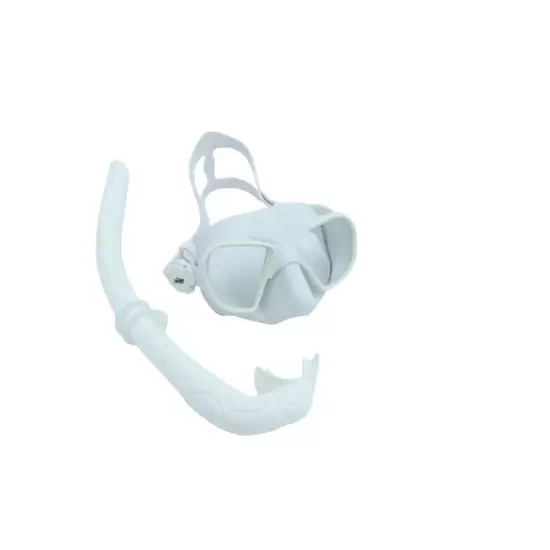 Flexen Beyaz Maske Şorkel Seti
