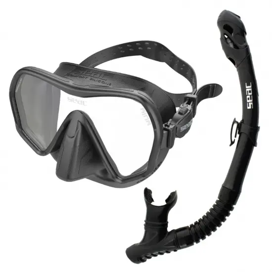 Seac Ajna Maske Şnorkel Set Siyah