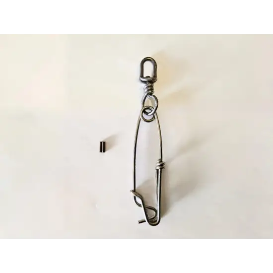Zıpkın ve Şamandıra İçin paslanmaz fırdöndülü yay karabina 2.0x80mm