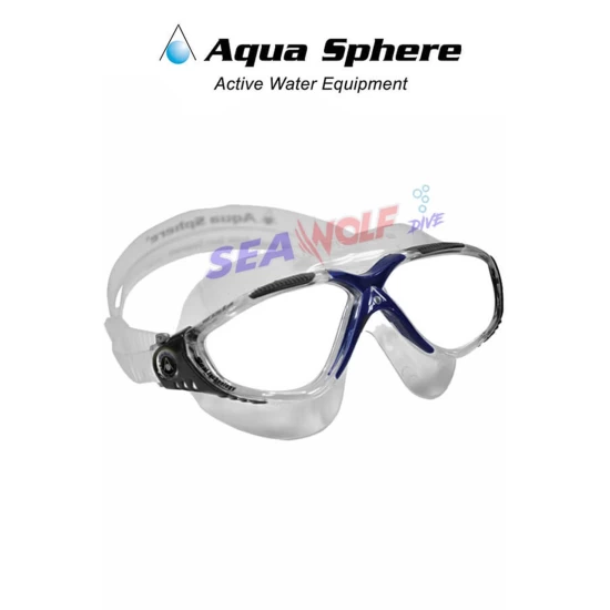 Aqua Sphere Vista Şeffaf Cam - Şeffaf/Gri/Mavi Çerçeve - Şeffaf Etek
