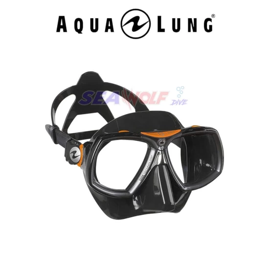 Aqualung Look 2 Siyah Silikon -Mavi /Turuncu Maske