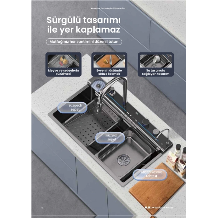 FLEKO ANKASTRE MUTFAK SETİ LIGHT TEKNOLOJİK EVYE SETİ