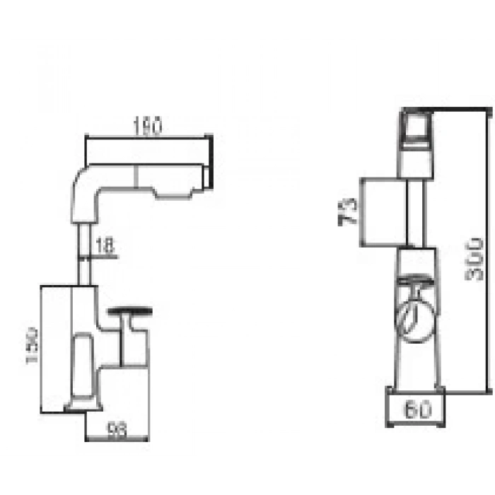 FLEKO LIGHT 122 LIGHT ANTRASİT LAVABO BATARYASI