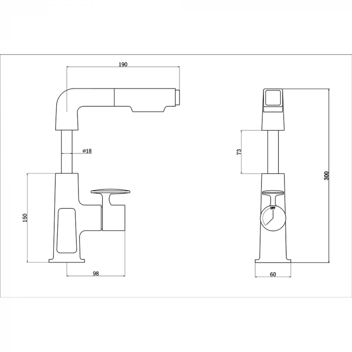 FLEKO LIGHT 122 LIGHT ANTRASİT LAVABO BATARYASI