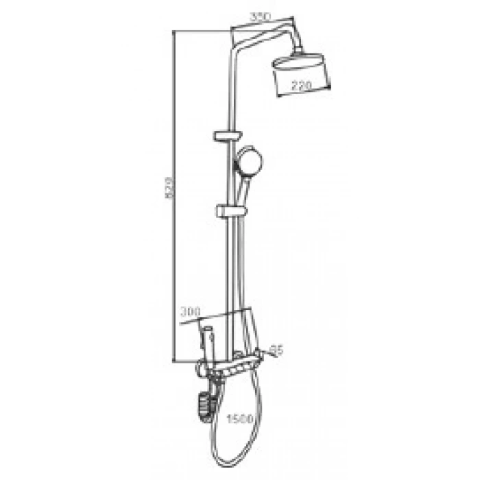 FLEKO PIANO PLUS -G PİANO-G PLUS ANTRASİT DUŞ SİSTEMİ [UZUN]