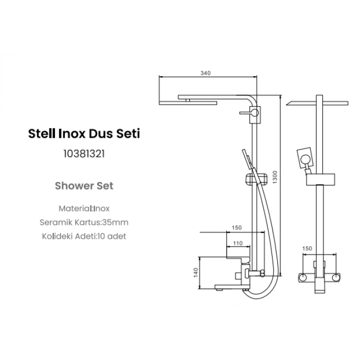FLEKO STELL BANYO DUŞ SİSTEMİ