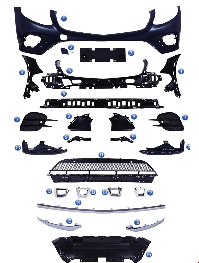 ÖN TAMPON AMG SET GLC W253 2016-