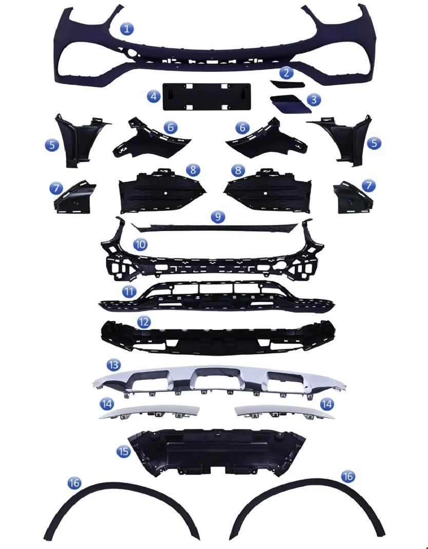 ÖN TAMPON SET AMG GLC W253 2020-